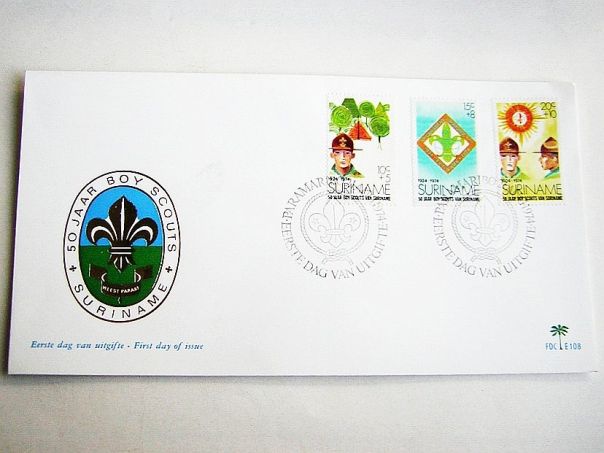 1974 Boy scouts 50 jaar Suriname - (5770)